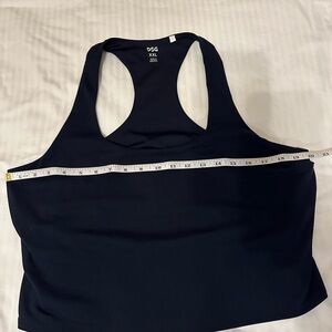 NWOT DSG Cropped Workout Tank Top with Racerback Design XXL